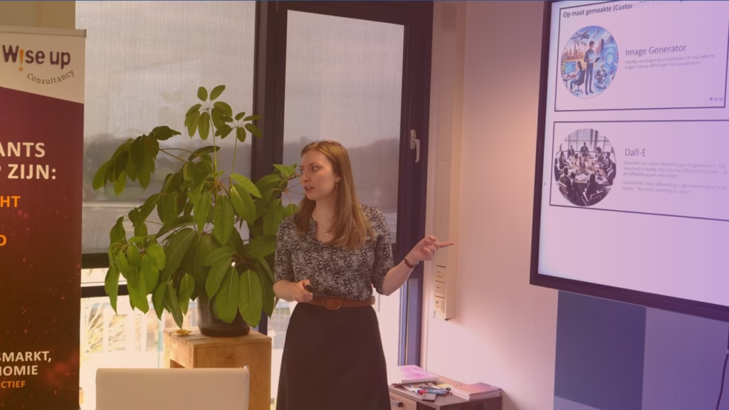 Foto van de masterclass AI in het onderwijs